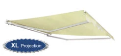 4.0m Half Cassette Manual Awning, Ivory (4.0m Projection)