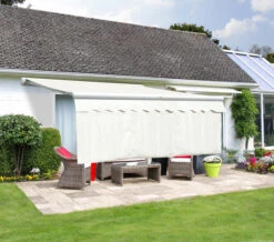 3.5m Dropdown Plain Ivory Valance (1m Drop)