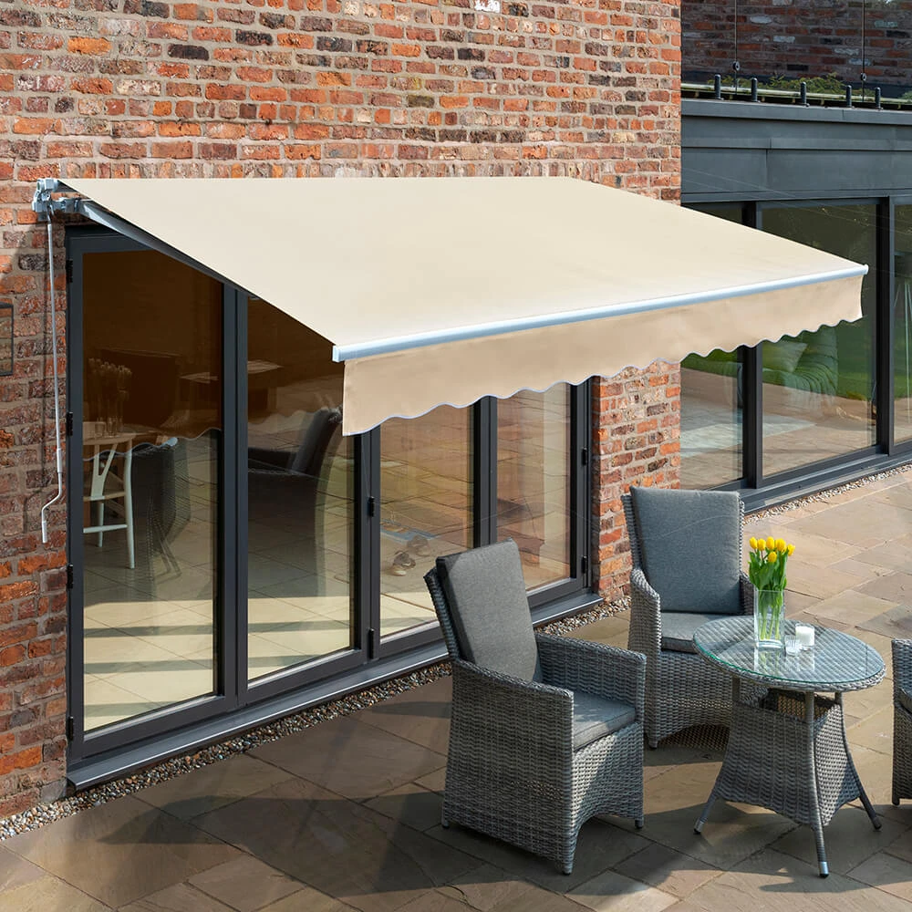 2.0m Budget Manual Awning, Ivory 3 2.0m Budget Manual Awning, Ivory