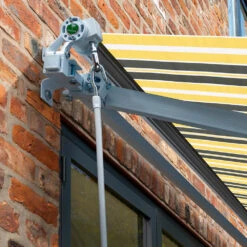 3.5m Budget Manual Awning, Yellow And Grey 12 3.5m Budget Manual Awning, Yellow And Grey -Primrose Budget Yellow 20and 20Grey 3 6678c0d8 5fdc 4a48 9e24 cb1a3347c5d7