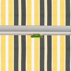 2.0m Budget Manual Awning, Yellow And Grey -Primrose Budget Yellow 20and 20Grey 5