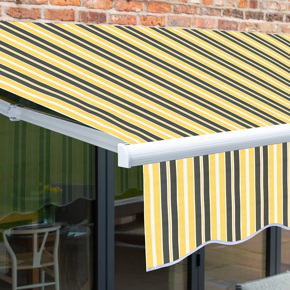 2.5m Budget Manual Awning, Yellow And Grey 9 2.5m Budget Manual Awning, Yellow And Grey - Image 7