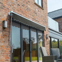 2m Budget Manual Awning, Charcoal -Primrose Budget awn charcoal 4