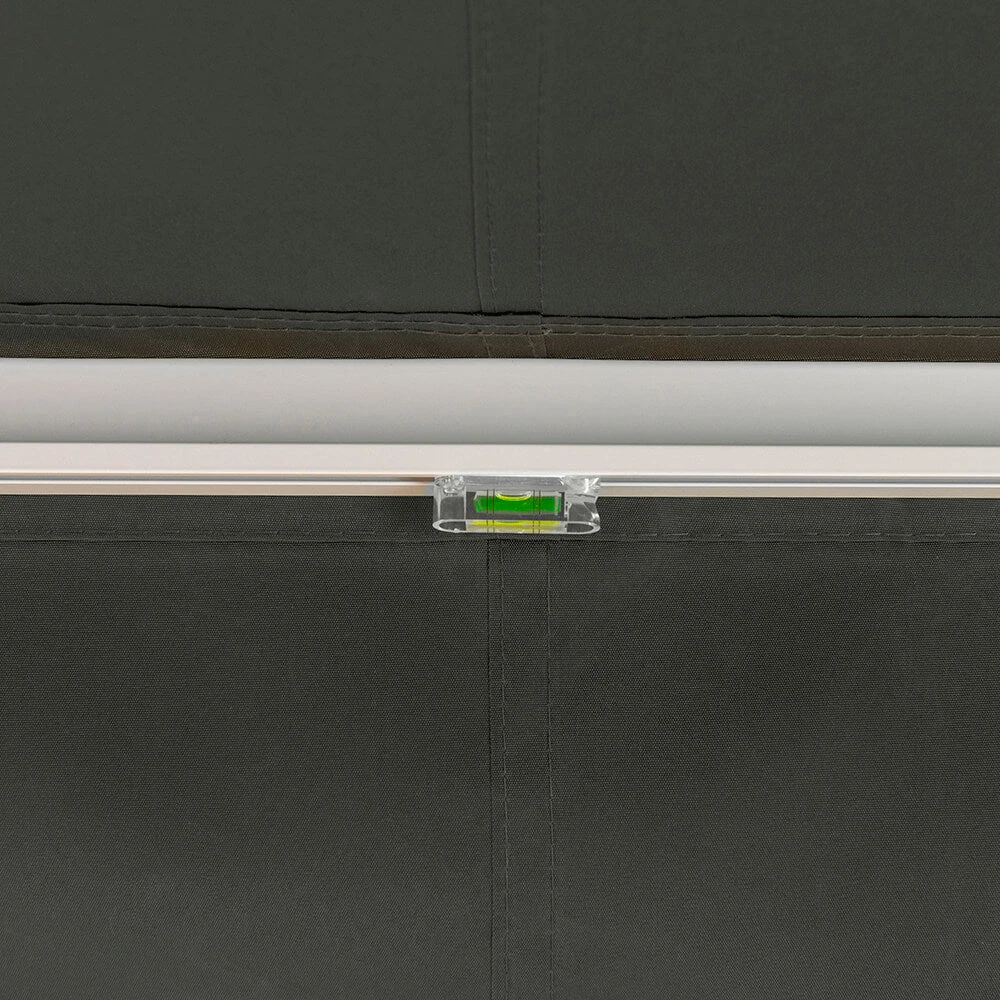 4m Budget Manual Awning, Charcoal 8 4m Budget Manual Awning, Charcoal - Image 6