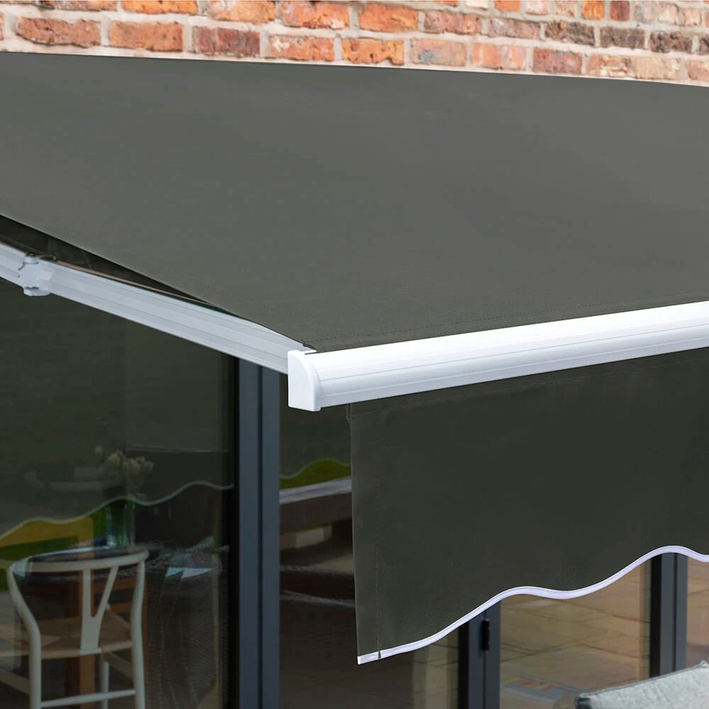 4m Budget Manual Awning, Charcoal 9 4m Budget Manual Awning, Charcoal - Image 7