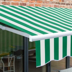 4.0m Budget Manual Awning, Green And White 15 4.0m Budget Manual Awning, Green And White -Primrose Budget green and white sml 6 8c34b635 1acd 4f0e 8d18 0455a4ba6c9f