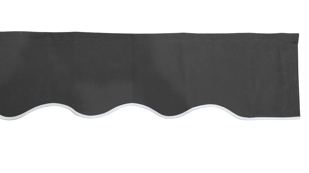 2.5m Charcoal Valance - Wavy 3 2.5m Charcoal Valance - Wavy