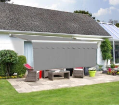 2.5m Dropdown Silver Valance (1m Drop)