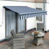 3.0m Full Cassette Electric Blue And White Awning (Charcoal Cassette) 1 3.0m Full Cassette Electric Blue And White Awning (Charcoal Cassette) -Primrose Full 20Casette Black blue and white sml 4 9d4974e2 ac3a 4fc7 8c65 d3bc67b6c5a2