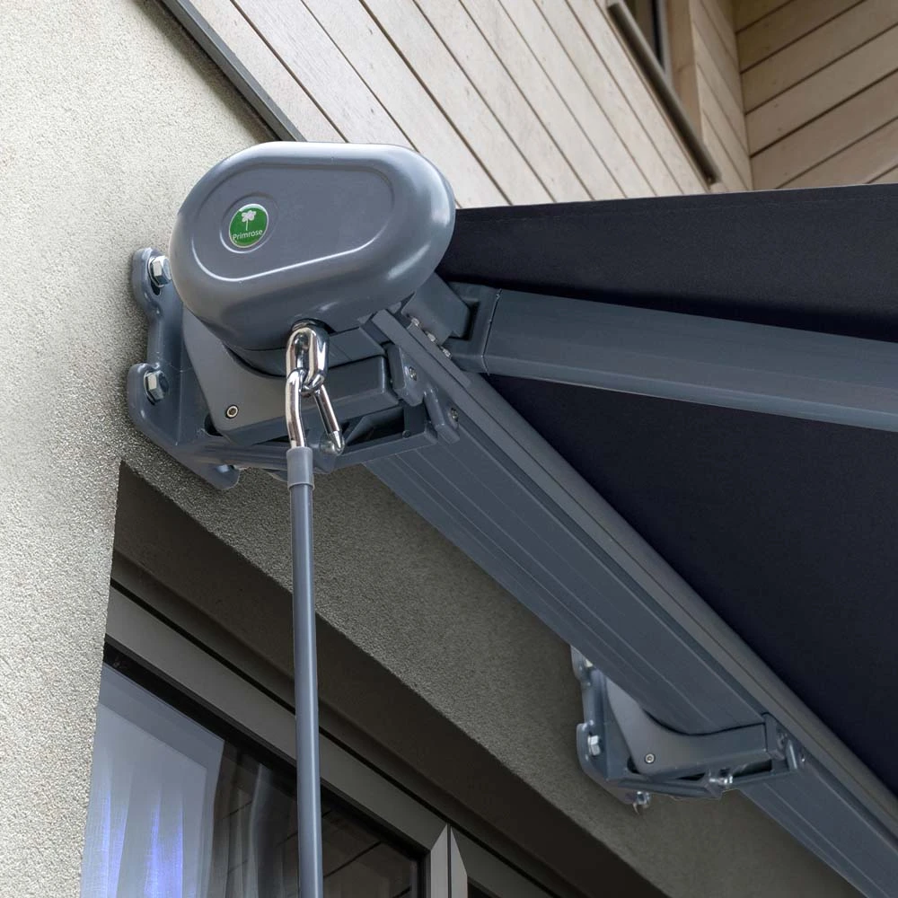 4m Full Cassette Manual Plain Dark Blue Awning (Charcoal Cassette) 4 4m Full Cassette Manual Plain Dark Blue Awning (Charcoal Cassette) - Image 2