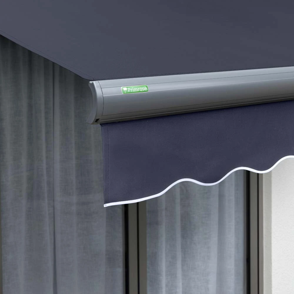 3.0m Full Cassette Electric Plain Dark Blue Awning (Charcoal Cassette) 7 3.0m Full Cassette Electric Plain Dark Blue Awning (Charcoal Cassette) - Image 5