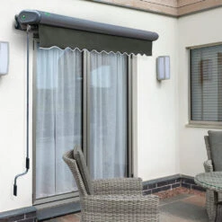 3.0m Full Cassette Electric Charcoal Awning (Charcoal Cassette) 13 3.0m Full Cassette Electric Charcoal Awning (Charcoal Cassette) -Primrose Full 20Casette black awn charcoal 5