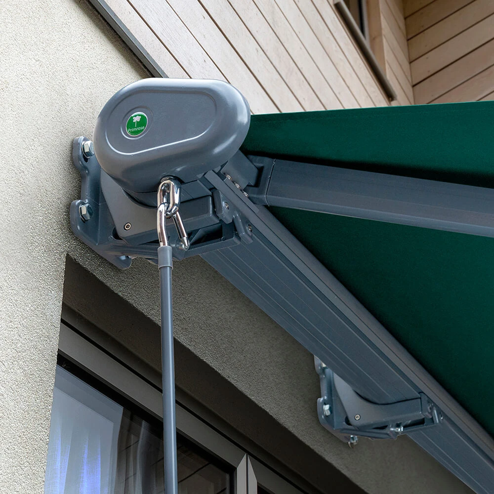 3.5m Full Cassette Manual Plain Green Awning (Charcoal Cassette) 7 3.5m Full Cassette Manual Plain Green Awning (Charcoal Cassette) - Image 5