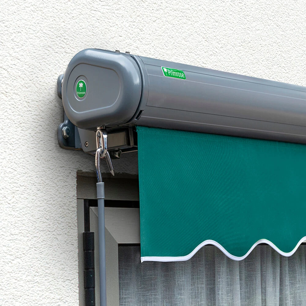 3.5m Full Cassette Manual Plain Green Awning (Charcoal Cassette) 8 3.5m Full Cassette Manual Plain Green Awning (Charcoal Cassette) - Image 6
