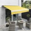 2.5m Full Cassette Manual Awning, Lemon Yellow -Primrose Full 20Cassette 20White lemon yellow 2