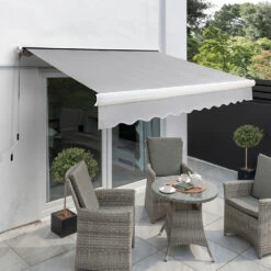 3.5m Full Cassette Manual Awning, Silver