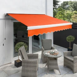 3.5m Full Cassette Electric Awning, Terracotta