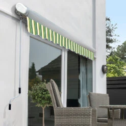 3.5m Full Cassette Electric Awning, Green Stripe Acrylic 9 3.5m Full Cassette Electric Awning, Green Stripe Acrylic -Primrose Full 20Cassette swatch 1 acdaed2b 2990 4f75 a6fe f355e24ecd40