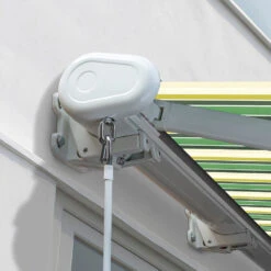 3.0m Full Cassette Manual Awning, Green Stripe Acrylic 11 3.0m Full Cassette Manual Awning, Green Stripe Acrylic -Primrose Full 20Cassette swatch 3