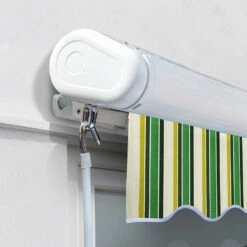 2.5m Full Cassette Electric Awning, Green Stripe Acrylic 12 2.5m Full Cassette Electric Awning, Green Stripe Acrylic -Primrose Full 20Cassette swatch 4 c5ccb58a 8ca3 479d 8fc9 f8be9f833181
