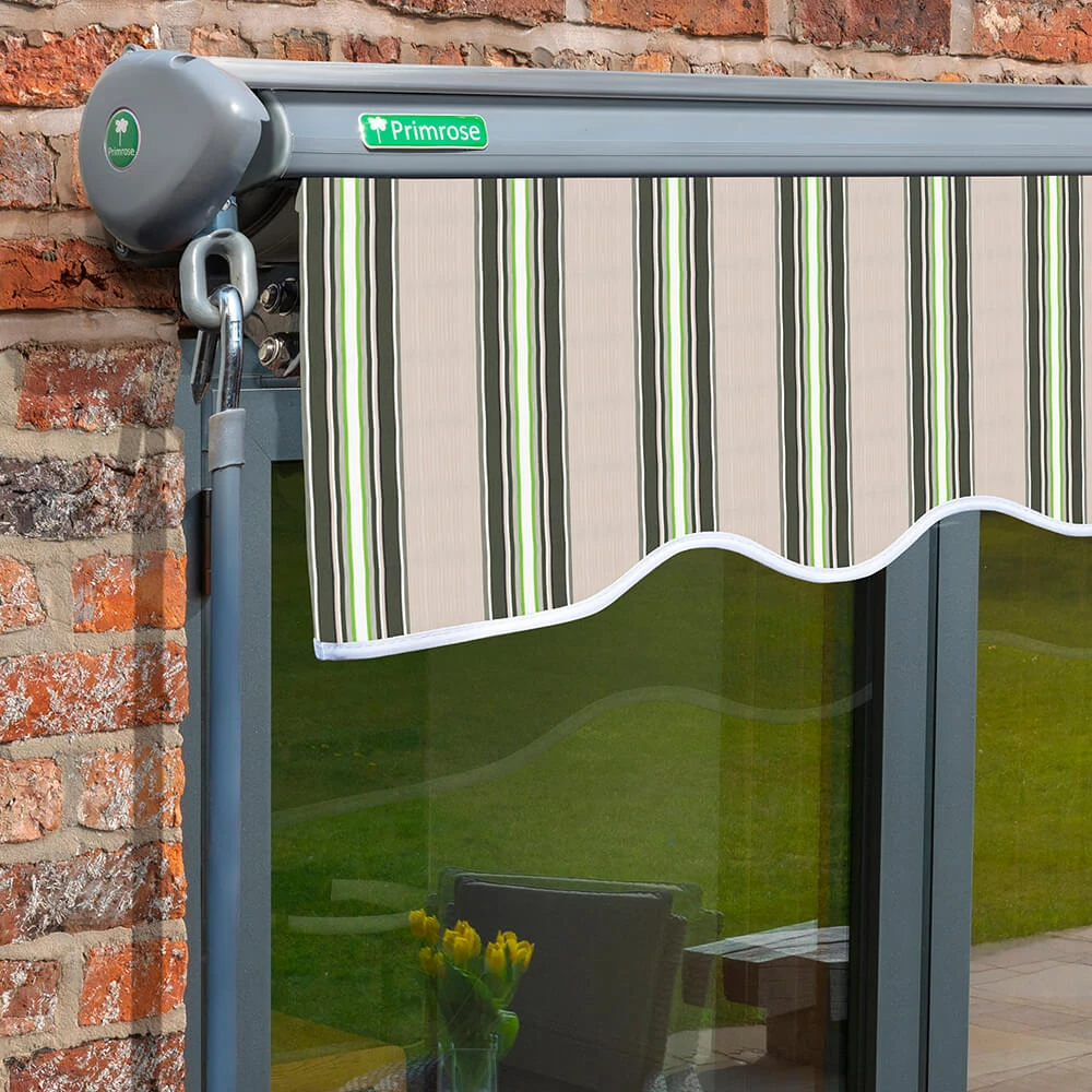 3.5m Half Cassette Manual Multistripe Awning (Charcoal Cassette) 6 3.5m Half Cassette Manual Multistripe Awning (Charcoal Cassette) - Image 4