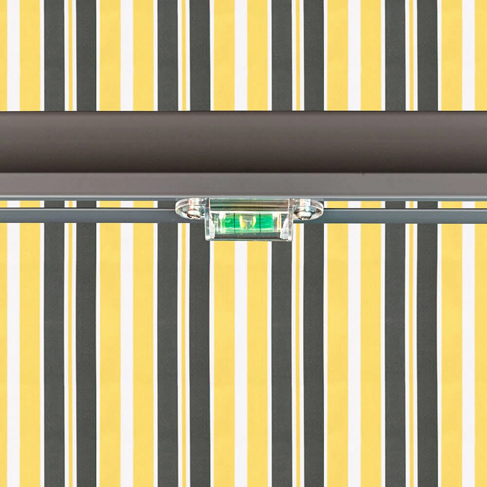 3.5m Half Cassette Manual Yellow And Grey Awning (Charcoal Cassette) 7 3.5m Half Cassette Manual Yellow And Grey Awning (Charcoal Cassette) - Image 5