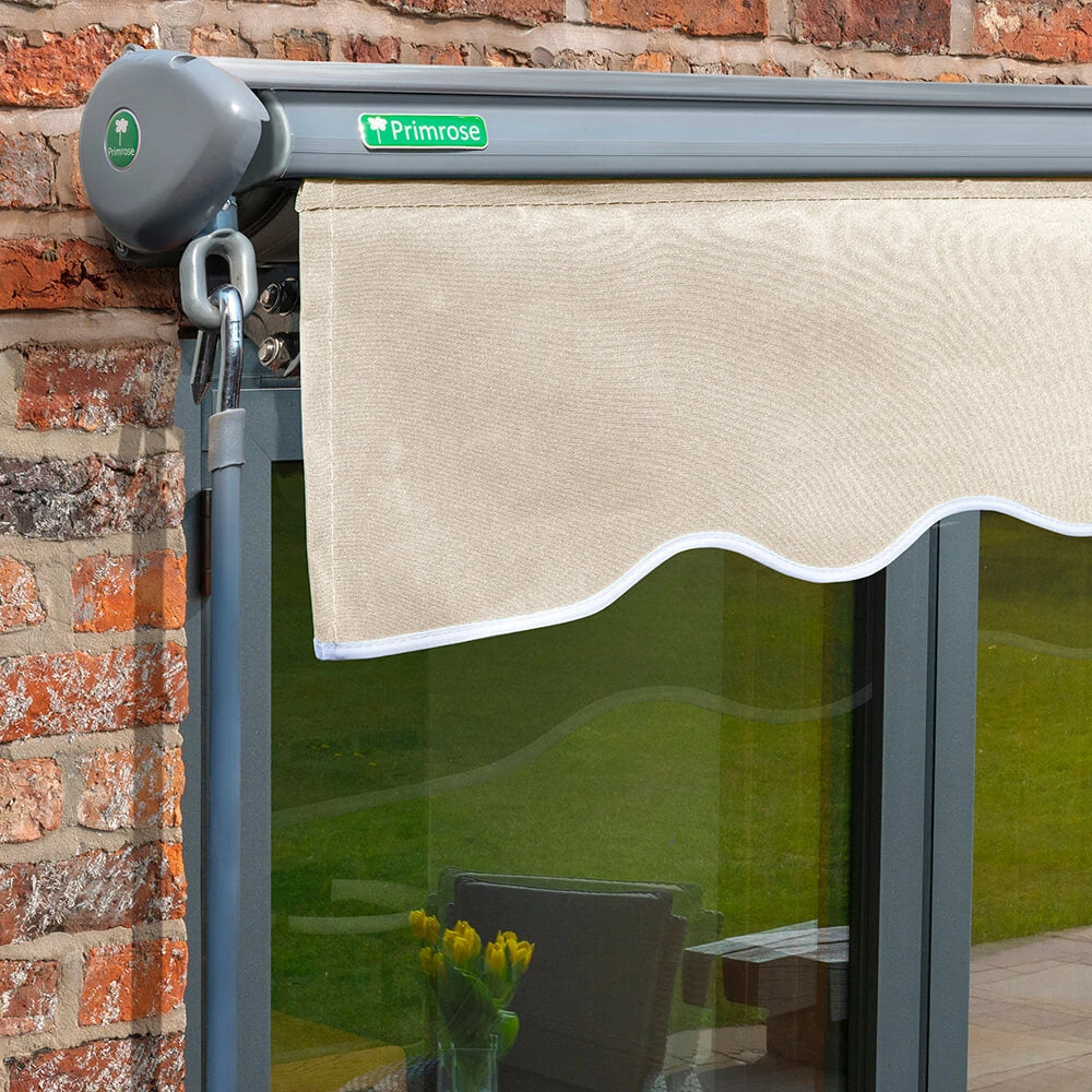 4m Half Cassette Electric Ivory Awning (Charcoal Cassette) 4 4m Half Cassette Electric Ivory Awning (Charcoal Cassette) - Image 2