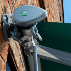 2.5m Half Cassette Manual Plain Green Awning (Charcoal Cassette) 13 2.5m Half Cassette Manual Plain Green Awning (Charcoal Cassette) -Primrose Half 20Casette 20Black plain green 2