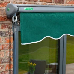 2.5m Half Cassette Manual Plain Green Awning (Charcoal Cassette) 14 2.5m Half Cassette Manual Plain Green Awning (Charcoal Cassette) -Primrose Half 20Casette 20Black plain green 6