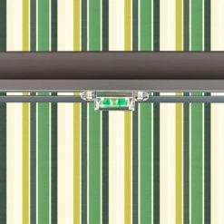 3m Half Cassette Manual Green Stripe Awning (Charcoal Cassette) 13 3m Half Cassette Manual Green Stripe Awning (Charcoal Cassette) -Primrose Half 20Casette 20Black swatch 2 a55e933c 73ac 4592 b948 272cbc562835