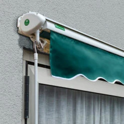 4.0m Half Cassette Electric Awning, Plain Green -Primrose Half 20Casette 20White Plain Green 3 206c6fc8 5991 40f7 8494 7c7f0fad2c9f