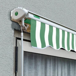 2.5m Half Cassette Electric Awning, Green And White Even Stripe 10 2.5m Half Cassette Electric Awning, Green And White Even Stripe -Primrose Half 20Casette 20White green and white sml 3 0cadeed0 efad 44b0 b867 5e40f6e948aa