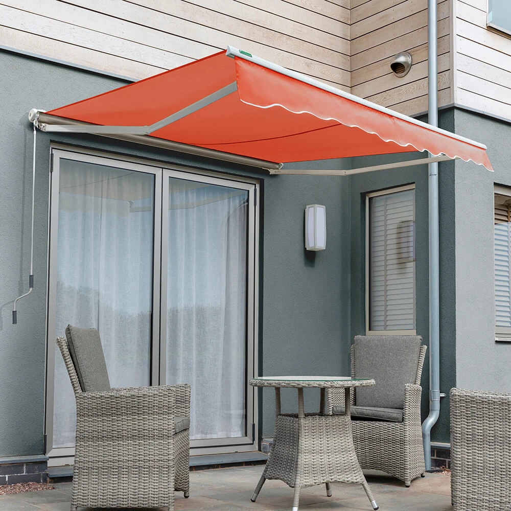 2.0m Half Cassette Electric Awning, Terracotta 3 2.0m Half Cassette Electric Awning, Terracotta