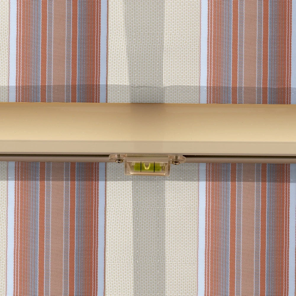 3.0m Half Cassette Manual Awning, Yellow Stripe Polyester 6 3.0m Half Cassette Manual Awning, Yellow Stripe Polyester - Image 4