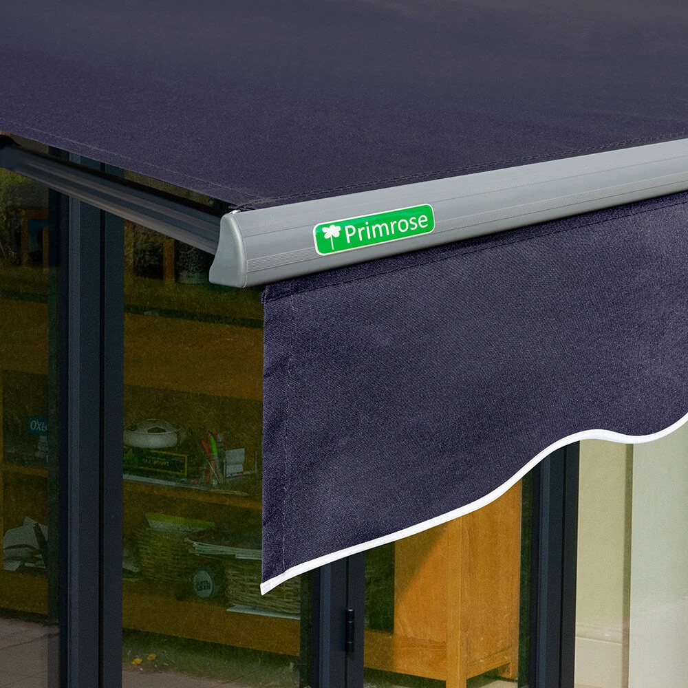3m Half Cassette Electric Plain Dark Blue Awning (Charcoal Cassette) 8 3m Half Cassette Electric Plain Dark Blue Awning (Charcoal Cassette) - Image 6