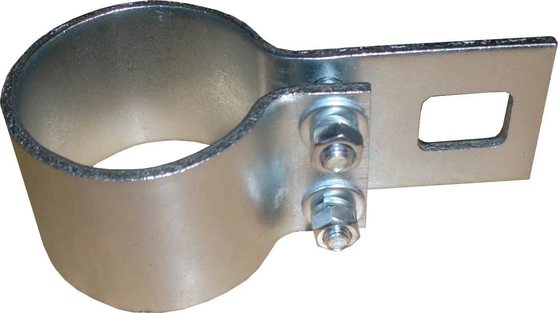Galvanised Bracket Clamp - For 48mm Diameter Shade Sail Poles 3 Galvanised Bracket Clamp - For 48mm Diameter Shade Sail Poles