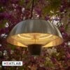 1.5kW IP34 Hanging Patio Heater In Stainless Steel By Heatlab® 2 1.5kW IP34 Hanging Patio Heater In Stainless Steel By Heatlab® -Primrose OL1853 main image