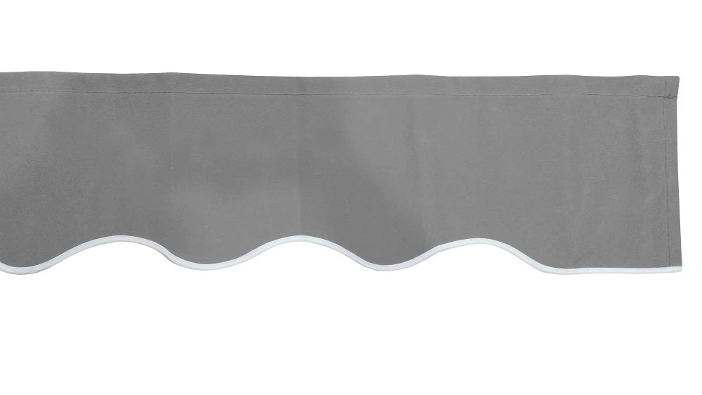 2m Silver Valance - Wavy 3 2m Silver Valance - Wavy
