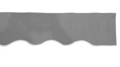 2.5m Silver Valance - Wavy
