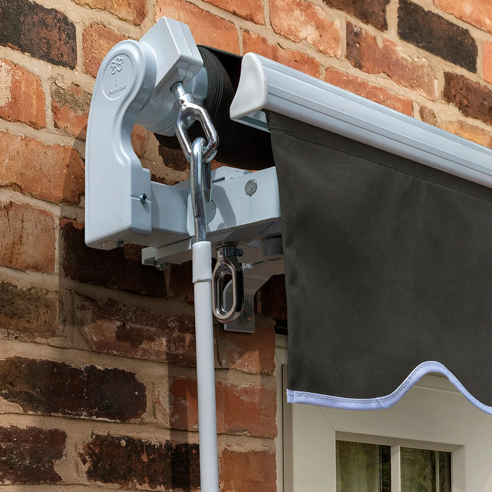 5m Standard Manual Awning, Charcoal 4 5m Standard Manual Awning, Charcoal - Image 2