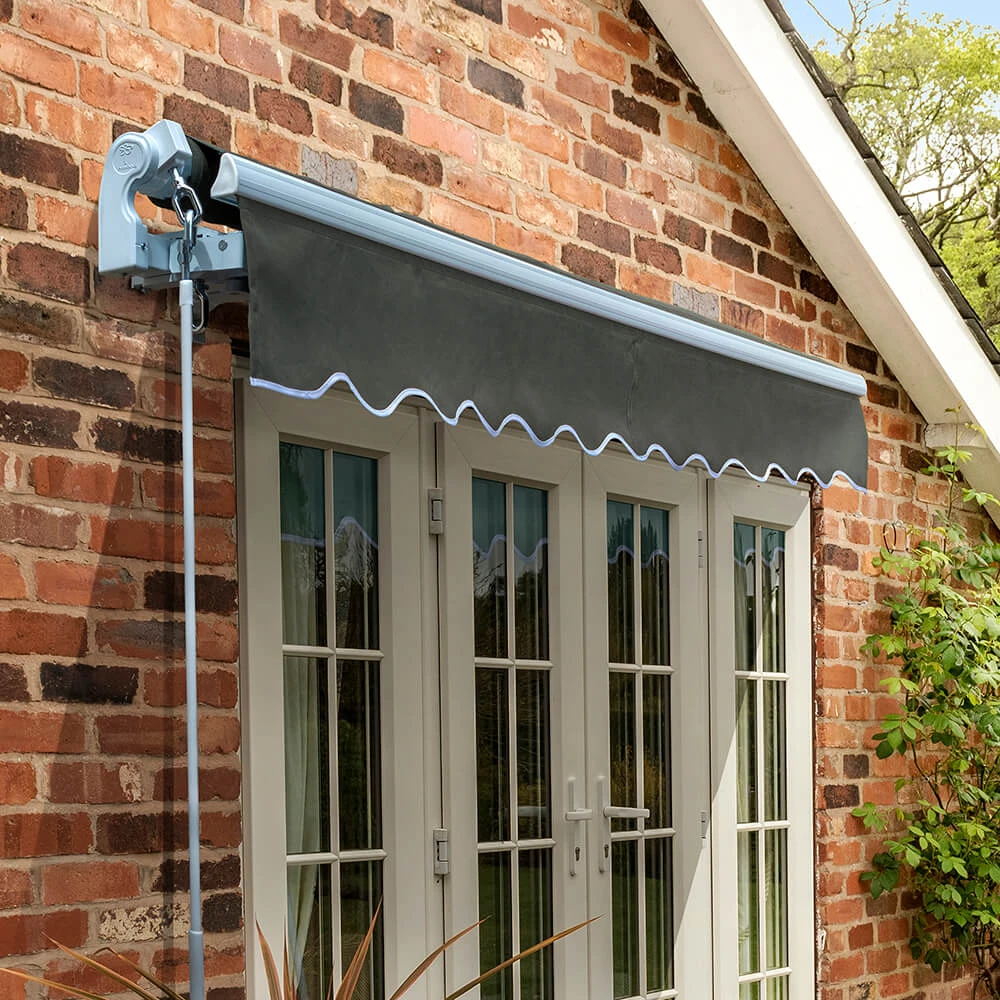 5m Standard Manual Awning, Charcoal 9 5m Standard Manual Awning, Charcoal - Image 7