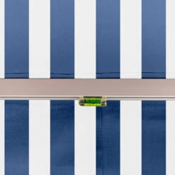 5m Standard Manual Awning, Blue And White -Primrose Standard blue and white sml 5 5b87efce 6e06 4af6 9d2a 70cd548ce339