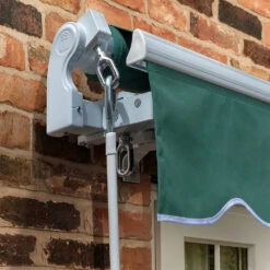 2.5m Standard Manual Awning, Plain Green 10 2.5m Standard Manual Awning, Plain Green -Primrose Standard green 3