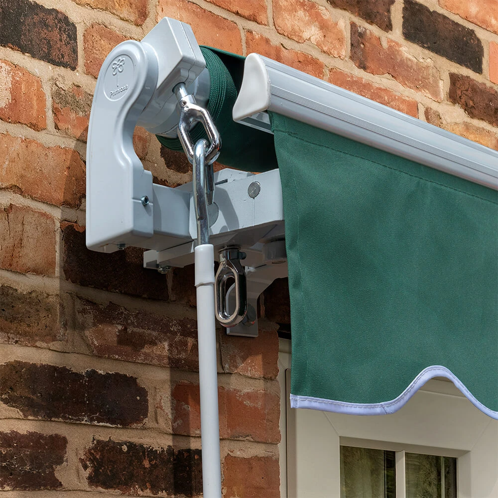 2.0m Standard Manual Awning, Plain Green 5 2.0m Standard Manual Awning, Plain Green - Image 3
