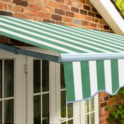 2.0m Standard Manual Awning, Green And White Even Stripe 15 2.0m Standard Manual Awning, Green And White Even Stripe -Primrose Standard green and white sml 6 853adba8 effb 4096 8fa0 1555c188be04