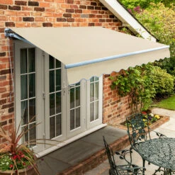 3.5m Standard Manual Awning, Ivory