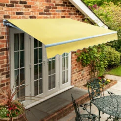 2.0m Standard Manual Awning, Lemon Yellow