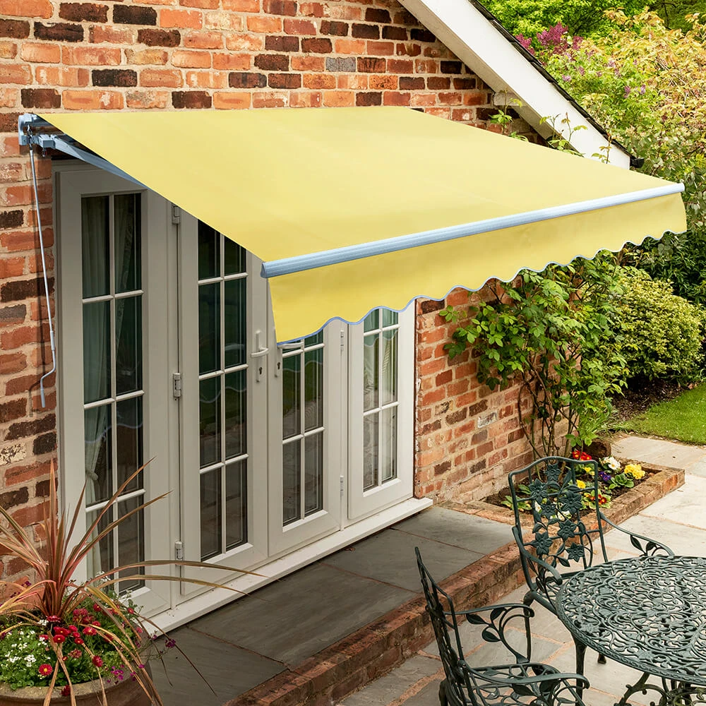 2.0m Standard Manual Awning, Lemon Yellow 3 2.0m Standard Manual Awning, Lemon Yellow
