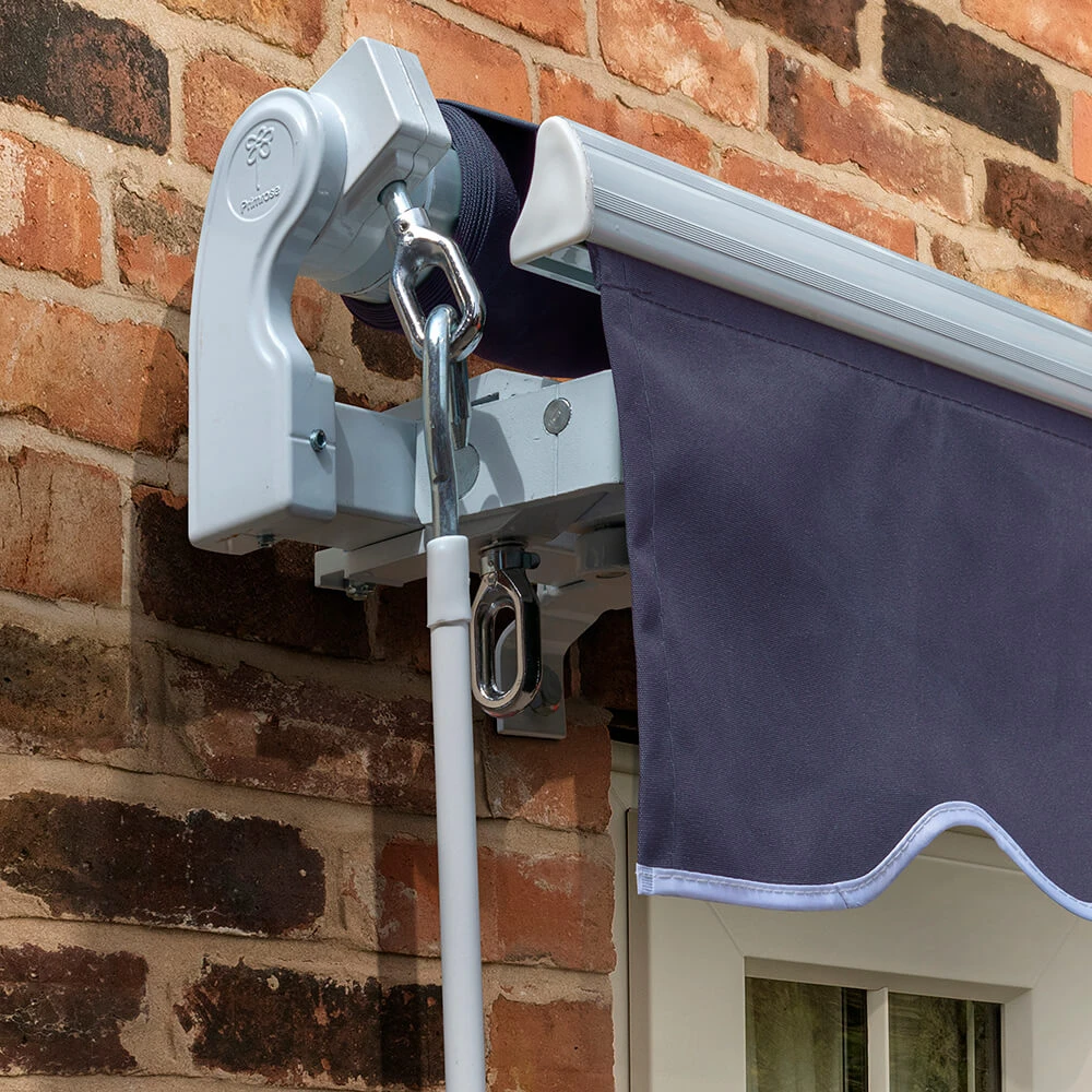 3.0m Standard Manual Awning, Plain Dark Blue 4 3.0m Standard Manual Awning, Plain Dark Blue - Image 2