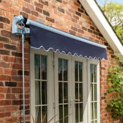 4.0m Standard Manual Awning, Plain Dark Blue 15 4.0m Standard Manual Awning, Plain Dark Blue -Primrose Standard plain dark blue 6
